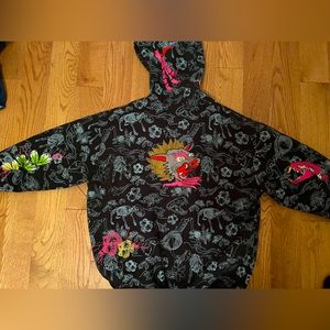 Vintage leather hoodie super valuable